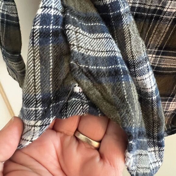 Jach's Mens Heritage Flannel Shirt Long Sleeves Button Up Plaid Green Size M - Picture 6 of 13